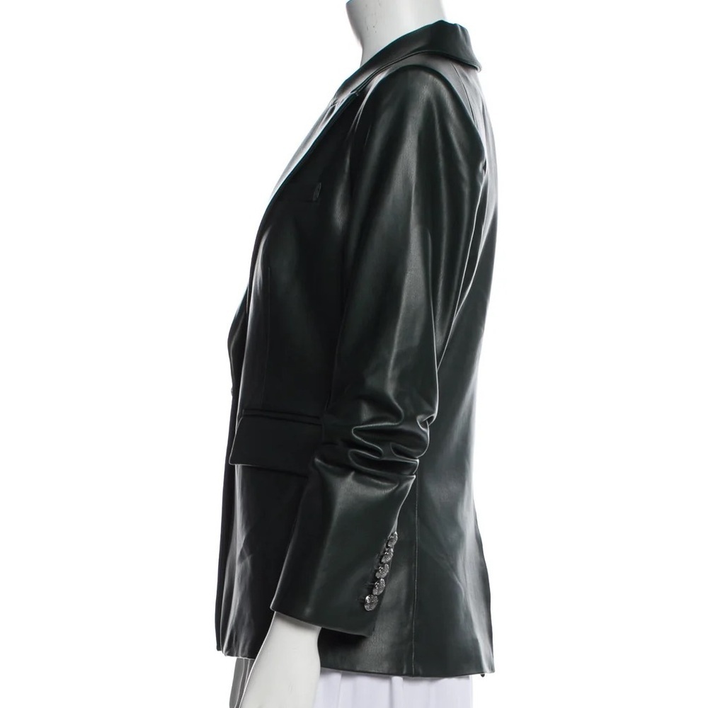 Veronica Beard Hollis Dickey Single-Breasted Faux Leather Jacket - Picture 10 of 10